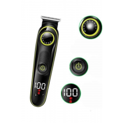 Mey İthalat® 5 Başlıklı Şarjlı Tıraş Makinesi Led Ekran Saç Sakal Ense Tıraşına Uygun Bakım Seti