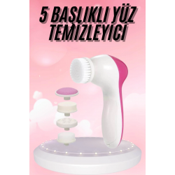 Mey İthalat® 5 Başlıklı Titreşimli Cilt Temizleme Seti Canlandırıcı ve Onarıcı