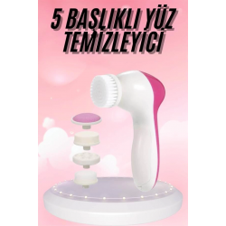 Mey İthalat® 5 Başlıklı Titreşimli Cilt Temizleme Seti Canlandırıcı ve Onarıcı