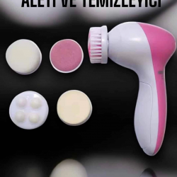 Mey İthalat® 5 Fonksiyonlu Kablosuz Yüz Temizleme Cihazı ile Derinlemesine Cilt Bakımı