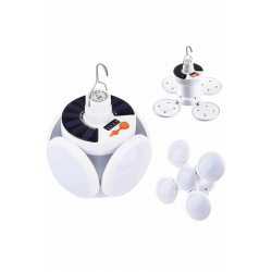 Mey İthalat® 5 Kanatlı Bahçe Aydınlatma Led Askılı Solar Güneş Enerji Usb Sarjlı