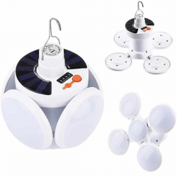 Mey İthalat® 5 Kanatlı Bahçe Aydınlatma Led Askılı Solar Güneş Enerji Usb Sarjlı