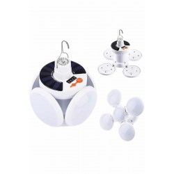 Mey İthalat® 5 Kanatlı Bahçe Aydınlatma Led Askılı Solar Güneş Enerji Usb Sarjlı