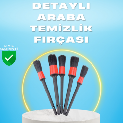 Mey İthalat® 5'li Araba Temizlik Fırçaları-Farklı Boyutlu Fırçalarla Derinlemesine Temizlik