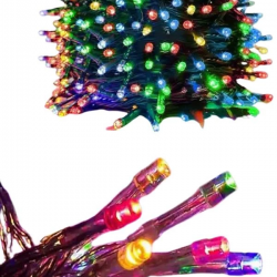 Mey İthalat® 5 Metre Ampul LED Işık Renkli RGB Çok Renkli Led Aydınlatma