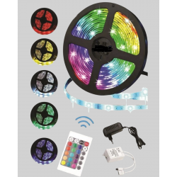 Mey İthalat® 5 Metre Kumandalı RGB Şerit LED Aydınlatma