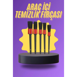Mey İthalat® 5 Parça Araç İçi Temizlik Fırçası Araç İçi-Dışı Temizleme Fırça Seti