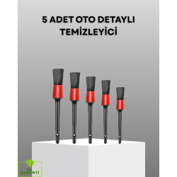 Mey İthalat® 5 Parça Detay Temizlik Fırçası Seti Jant Motor Havalandırma İç Dış Temizlik