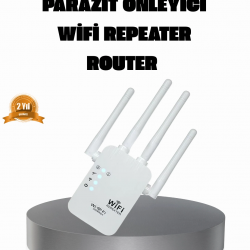 Mey İthalat® 50 Cihaz Destekli 300Mbps Kablosuz Sinyal Güçlendirici RJ45 Kablolu Kullanım