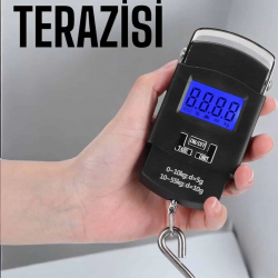 Mey İthalat® 50 Kg El Kantarı Ağırlık Ölçer Dijital Ekranlı Kancalı Portatif