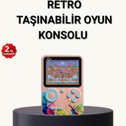 Mey İthalat® 500 Klasik Oyunlu Retro Oyun Konsolu Taşınabilir ve TV Bağlantılı