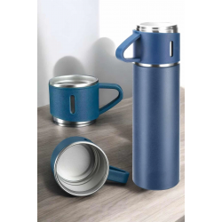 Mey İthalat® 500 ml Kapasiteli Taşınabilir Basınçlı Termos Seti Günlük Kullanım için İdeal