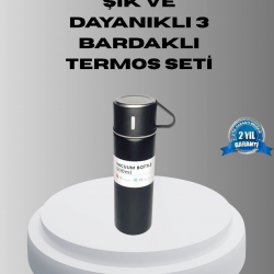 Mey İthalat® 500 ml Vakumlu Termos – Çift Kat Paslanmaz Çelik, Sızdırmaz Kapağıyla Sıcak ve Soğuk İçeceklere Özel