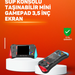 Mey İthalat® 500 Oyunlu El Tipi Taşınabilir Oyun Konsolu – Şarjlı ve TV Bağlantılı Model