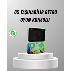 Mey İthalat® 500 Oyunlu G5 Retro Mini Oyun Konsolu 3 İnç Ekran ve AV TV Desteği