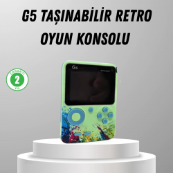 Mey İthalat® 500 Oyunlu G5 Retro Mini Oyun Konsolu 3 İnç Ekran ve AV TV Desteği