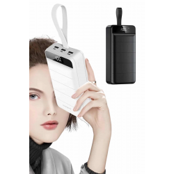 Mey İthalat® 50.000 Mah Powerbank Turbo Hızlı Led Göstergeli Android İOS Uyumlu Taşınabilir Askılı