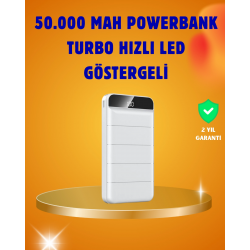 Mey İthalat® 50000mAh LED Göstergeli Taşınabilir Şarj Cihazı