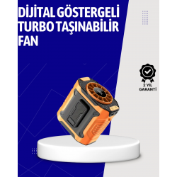 Mey İthalat® 5000mAh Şarjlı Soğutma Fanı Taşınabilir