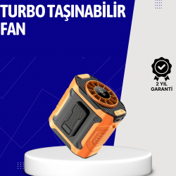 Mey İthalat® 5000mAh Şarjlı Soğutma Fanı Taşınabilir