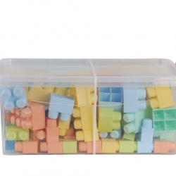 Mey İthalat® 5214 OYUNCAK SANDIKTA BÜYÜK RENKLİ BLOKLAR 125 PARÇA