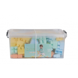 Mey İthalat® 5214 OYUNCAK SANDIKTA BÜYÜK RENKLİ BLOKLAR 125 PARÇA