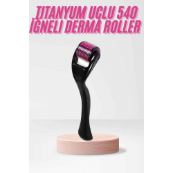 Mey İthalat® 540 Iğneli Derma Roller 1Mm Titanyum Uçlu Saç Kaş Serum Kullanımına Uygun
