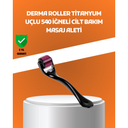 Mey İthalat® 540 İğneli Titanyum Dermaroller Profesyonel Ev Tipi Cilt Yenileme Aparatı