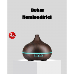 Mey İthalat® 550 ml Büyük Su Hazneli Ultrasonik Nemlendirici ve Aromaterapi Difüzörü