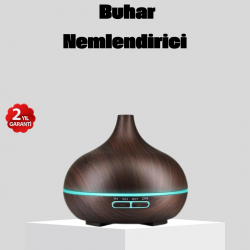 Mey İthalat® 550 ml Büyük Su Hazneli Ultrasonik Nemlendirici ve Aromaterapi Difüzörü