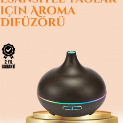 Mey İthalat® 550 ml Ultrasonik Yağ Difüzörü ve Soğuk Buhar Nemlendirici