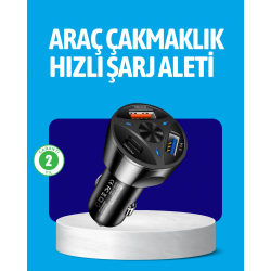 Mey İthalat® 55W Güçlü Araç Şarj Cihazı Power Delivery Destekli