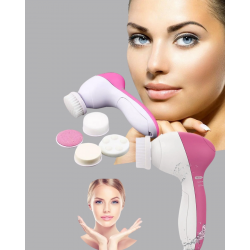 Mey İthalat® 5’i 1 Arada Yüz Temizleme Cihazı – Masaj, Fırça, Peeling ve Krem Uygulama Aparatlı