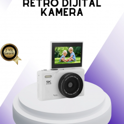 Mey İthalat® 5K UHD Dijital Kamera WiFi Bağlantılı Otofokus 18x Zoom Taşınabilir