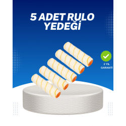 Mey İthalat® 5’li Emülsiyon Boya Rulosu Duvar ve Tavan Uygulamasına Uygun