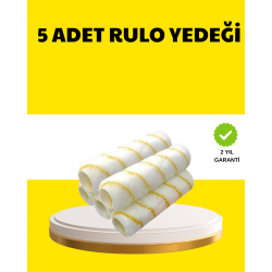 Mey İthalat® 5’li İnce İşçilik Boya Rulo Seti Pürüzsüz ve Eşit Kaplama
