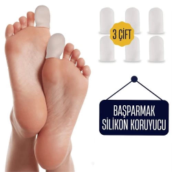 Mey İthalat® 6 ADET Baş Parmak İçin Silikon Koruyucu