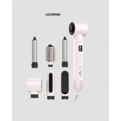 Mey İthalat® 6 Başlıklı Hızlı Kurutma ve Bukle Şekillendirme Seti