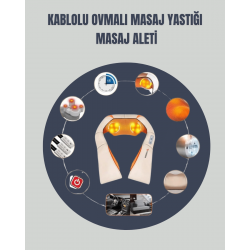 Mey İthalat® 6 Başlıklı Isıtmalı Masaj Cihazı – Tüm Vücut İçin Derin Kas Masajı