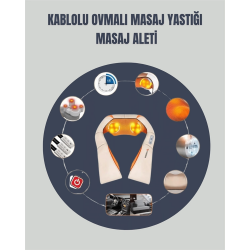 Mey İthalat® 6 Başlıklı Isıtmalı Masaj Cihazı – Tüm Vücut İçin Derin Kas Masajı