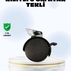 Mey İthalat® 6 cm Kilitli Tekerlek Ayak Tek Adet