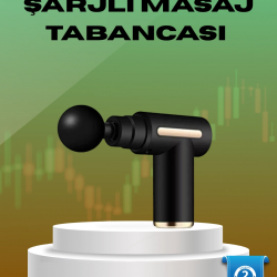 Mey İthalat® 6 Kademeli Kas Masaj Tabancası 4 Başlıklı Güçlü Sessiz Sporcu Masaj Cihazı Şarjlı