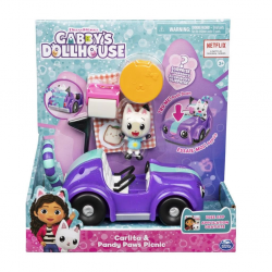 Mey İthalat® 6062145 Gabbys Dollhouse Pandy Paws ve Carlita Araba