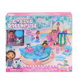 Mey İthalat® 6067878 Gabbys Dollhouse Gabby ve Mercat Purr-ific Havuz Oyun Seti