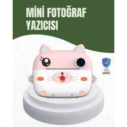 Mey İthalat® 64GB TF Kart Destekli Çoklu Dil Seçeneği Sunan Anında Baskı Kamera