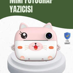 Mey İthalat® 64GB TF Kart Destekli Çoklu Dil Seçeneği Sunan Anında Baskı Kamera