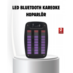 Mey İthalat® 6.5” LED Işıklı GTS 1793 Bluetooth Hoparlör Güçlü Bass ve FM Destekli