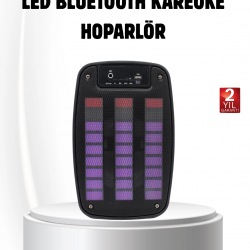 Mey İthalat® 6.5” LED Işıklı GTS 1793 Bluetooth Hoparlör Güçlü Bass ve FM Destekli
