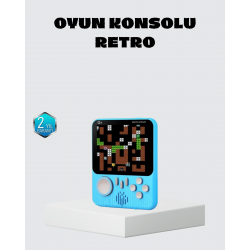 Mey İthalat® 666 Oyunlu Retro Mini Oyun Konsolu – 3.5" LCD Ekran ve Çift Kişilik Oyun