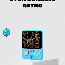 Mey İthalat® 666 Oyunlu Retro Mini Oyun Konsolu – 3.5" LCD Ekran ve Çift Kişilik Oyun